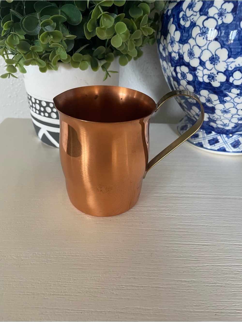 Vintage Coppercraft Guild Copper and Brass Creamer pitcher Mid Century Modern